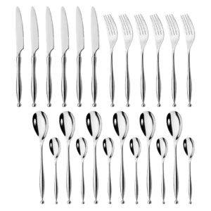 luxury stainless steel flatware set 6 person cutlery set for dinner & special occasions